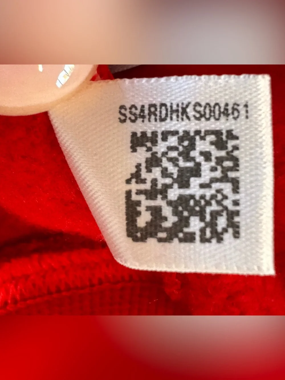 NWT Deadstock Vintage 2006 Adidas Red Full Zip Fleece Hoodie Big Logo L